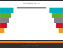 Tablet Screenshot of everydayteaching.com